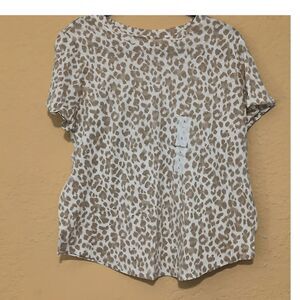 SLUB-KNIT LEOPARD ANIMAL PRINT TEE by OLD NAVY
